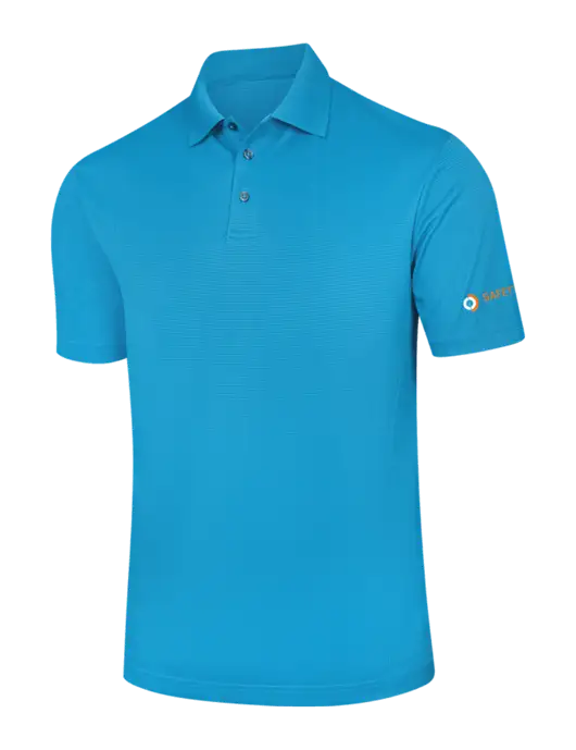 Carolina Blue Performance Fine Jacquard Polo w/Safety Logo