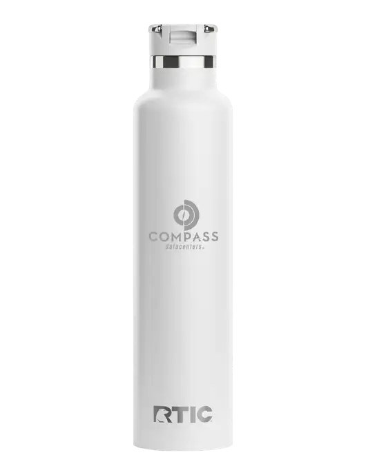 RTIC Journey 26 oz White Bottle w/Compass Logo