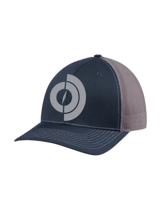 Richardson Adjustable Snapback Original 112 Trucker Cap Navy w/Charcoal Mesh w/Compass Logo