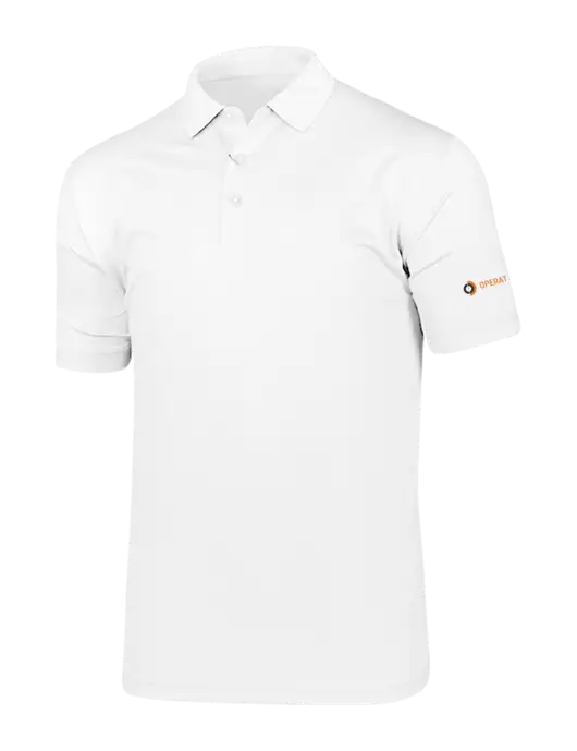 Callaway Vibrant Bright White Ventilated Polo w/Operations Logo