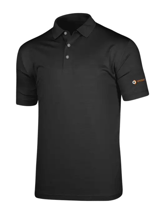 Callaway Vibrant Black Ventilated Polo w/Operations Logo