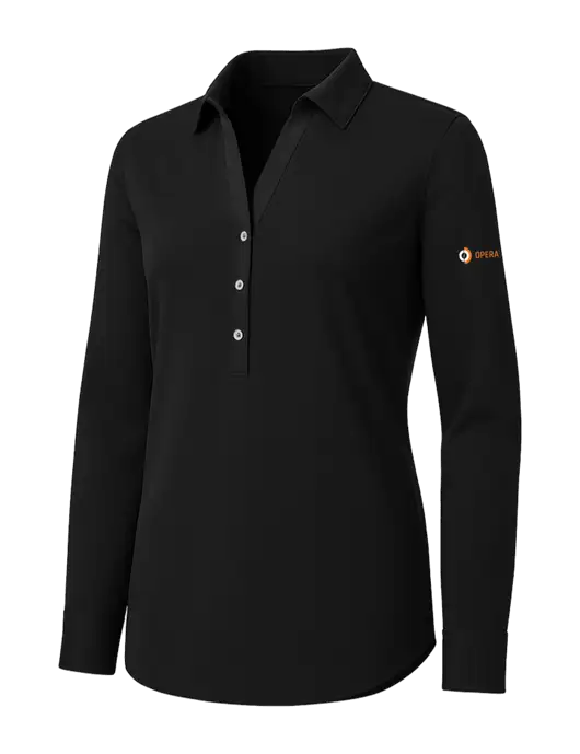 Womens Black City Stretch Shirt w/Operations Logo