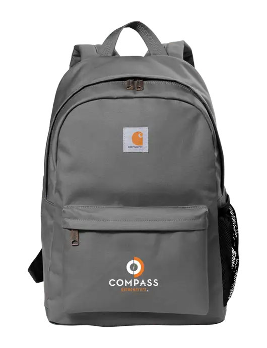 Carhartt Grey Canvas Backpack w/Compass Logo