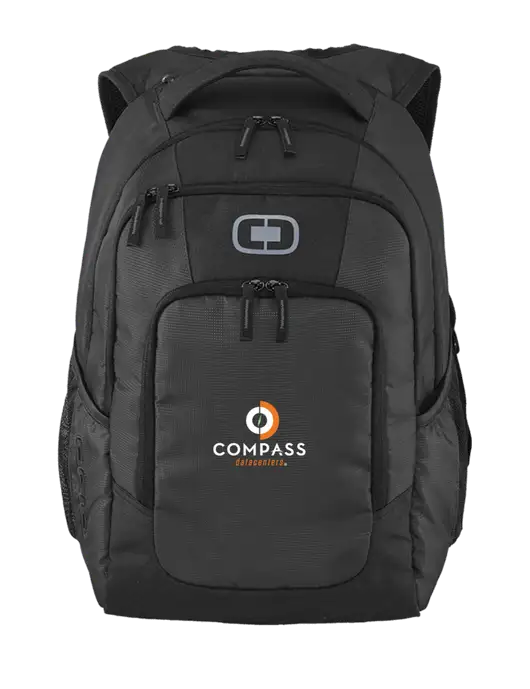 OGIO Diesel Grey Logan Laptop Backpack
 w/Compass Logo