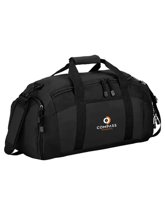 Everyday Black Gym Bag w/Compass Logo