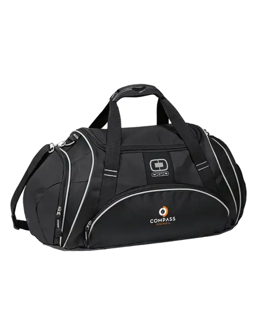 OGIO Black Crunch Duffel
 w/Compass Logo