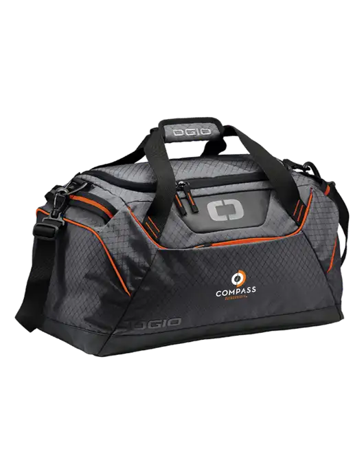 OGIO Tarmac/Orange Catalyst Duffle
 w/Compass Logo