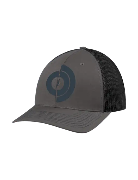 Richardson Adjustable Snapback Original 112 Trucker Cap Dark Grey w/Black Mesh w/Compass Logo