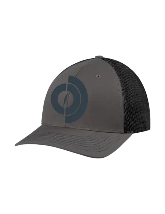 Richardson Adjustable Snapback Original 112 Trucker Cap Dark Grey w/Black Mesh w/Compass Logo