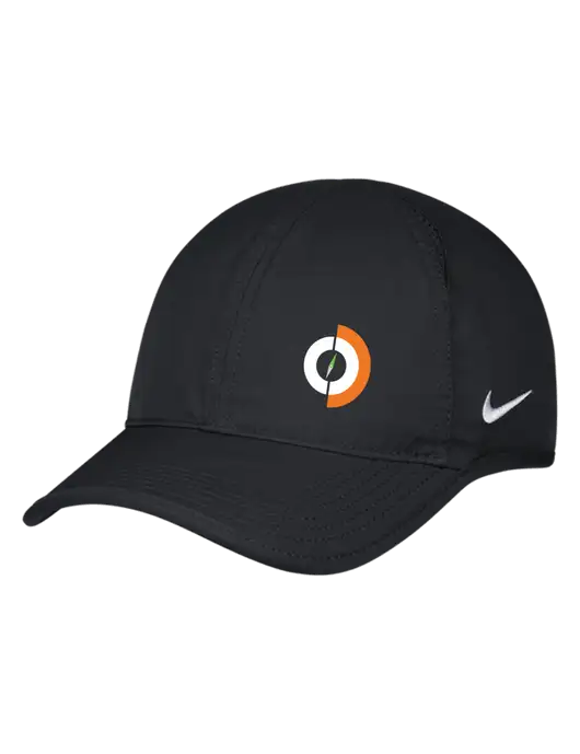 Nike Black Featherlight Cap w/Compass Logo