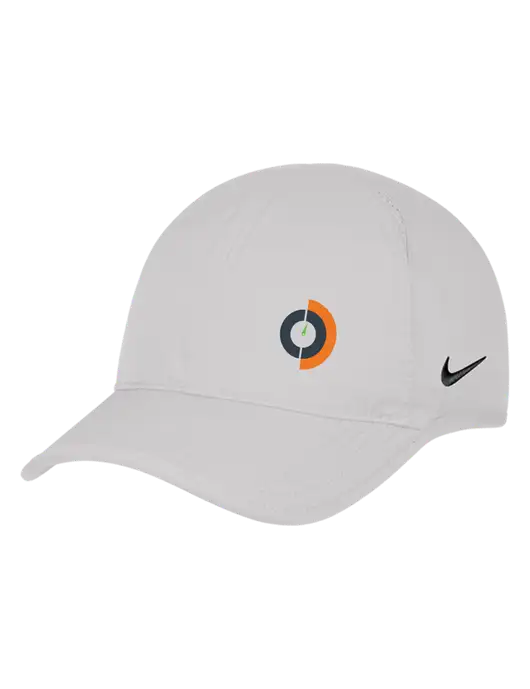 Nike White Featherlight Cap w/Compass Logo