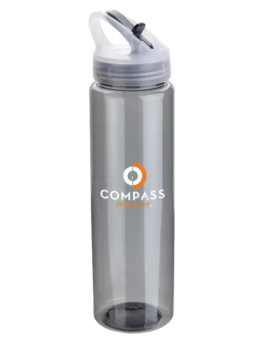 Buddy Smoke 32 oz PET Bottle with Flip Lid w/Compass Logo