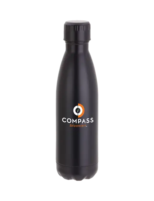 City Go Matte Black 17 oz Insulated Bottle w/Compass Logo