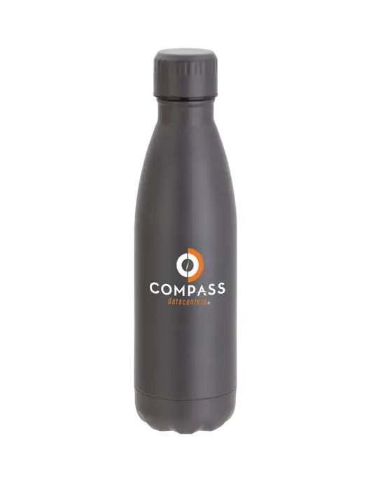City Go Matte Charcoal 17 oz Insulated Bottle w/Compass Logo