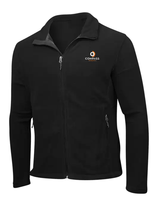 Black Fleece Jacket w/Compass Logo