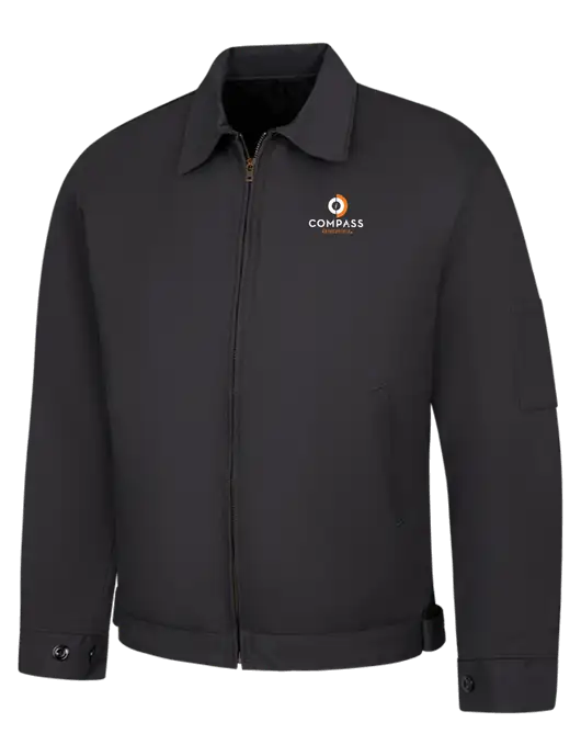Red Kap Dark Grey Slash Pocket Jacket w/Compass Logo