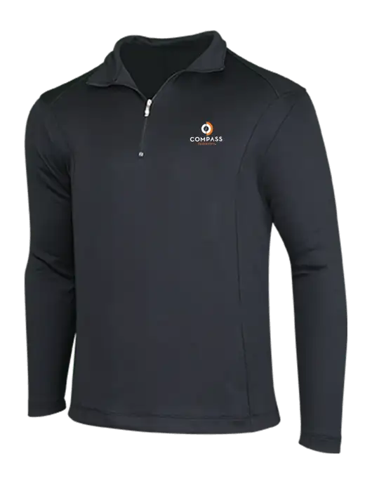 NIKE Black Sport Cover-Up w/Compass Logo