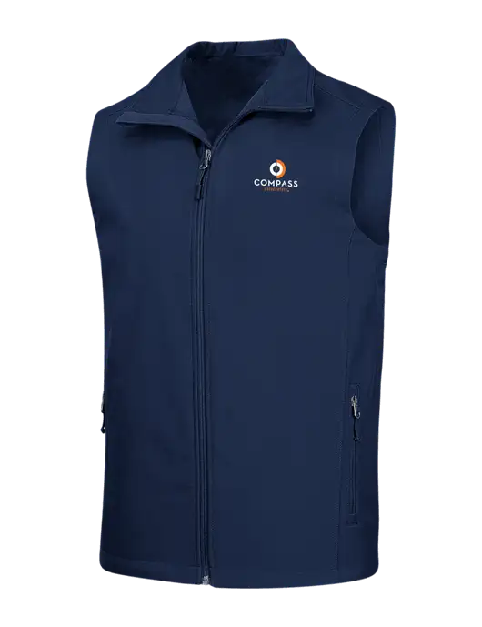 Navy Core Soft Shell Vest w/Compass Logo