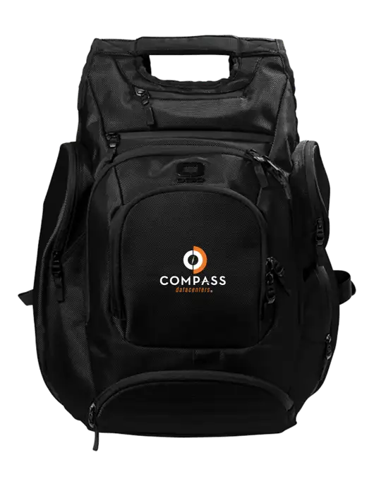 OGIO Blacktop Metro Ballistic Laptop Backpack w/Compass Logo