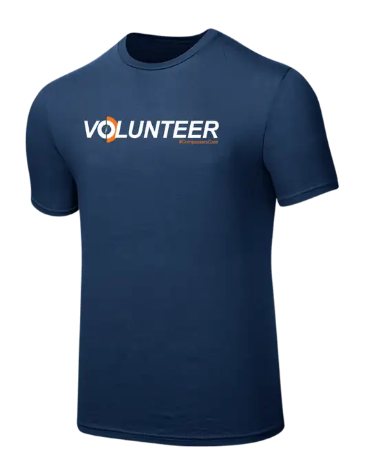 Seriously Soft Deep Slate Blue T-Shirt w/Volunteer Logo