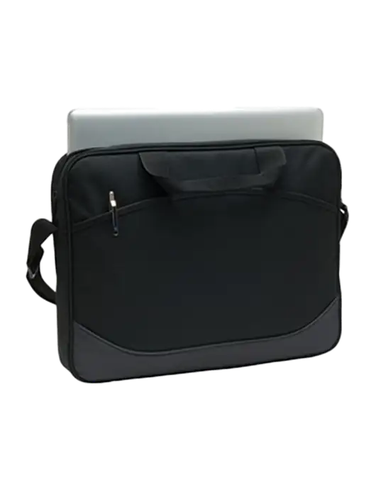 Slim & Lite Dark Black/Dark Grey Laptop Case w/Compass Logo