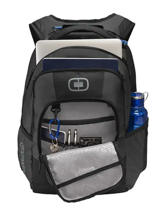 OGIO Diesel Grey Logan Laptop Backpack
 w/Compass Logo