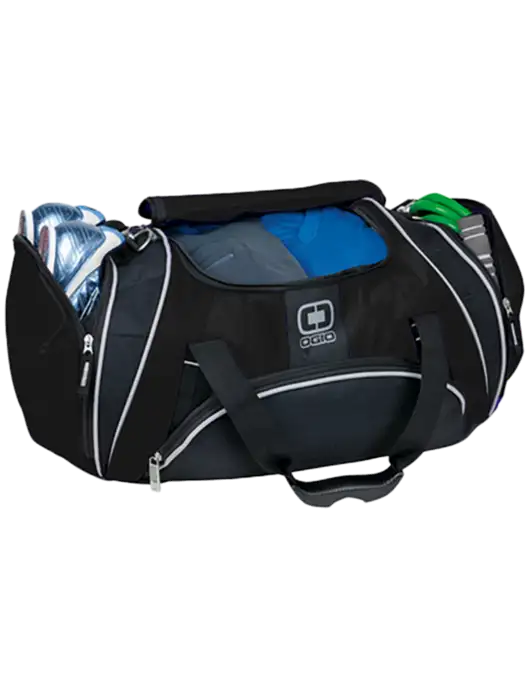 OGIO Black Crunch Duffel
 w/Compass Logo
